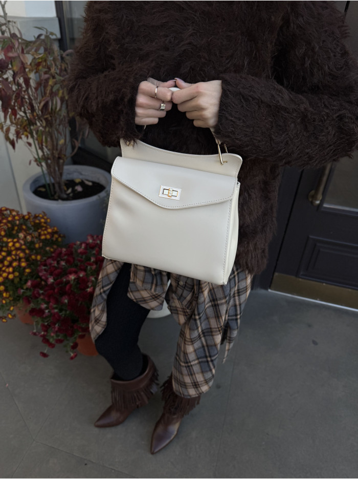 Жіноча сумка крос боді 25-32 бежева