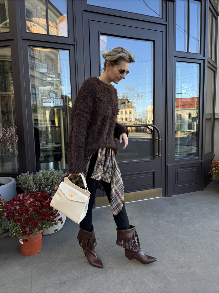 Жіноча сумка крос боді 25-32 бежева