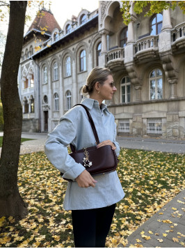 Жіноча сумка багет 25-33 бордова