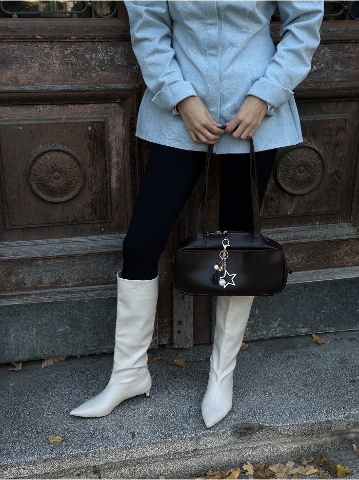 Жіноча сумка багет 25-33 шоколадна