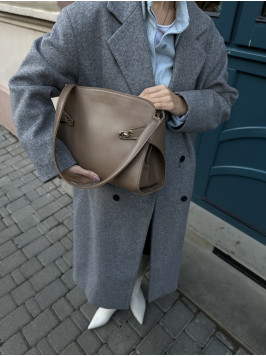 Жіноча сумка шопер мокко 25-51