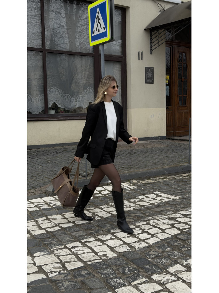 Жіноча сумка шопер мокко 25-64