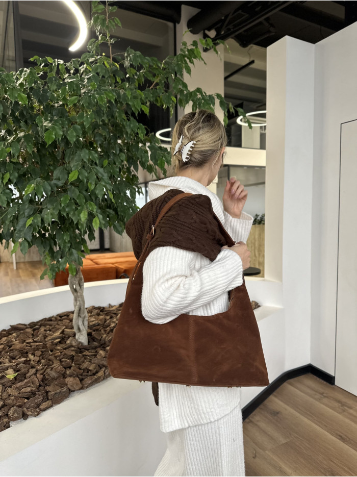 Жіноча сумка шопер карамельна 25-68