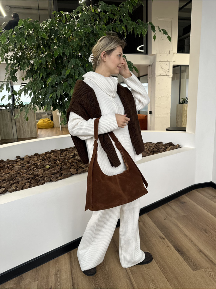 Жіноча сумка шопер карамельна 25-68