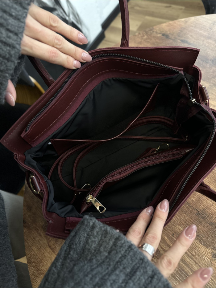 Жіноча сумка багет 25-72 шоколадна