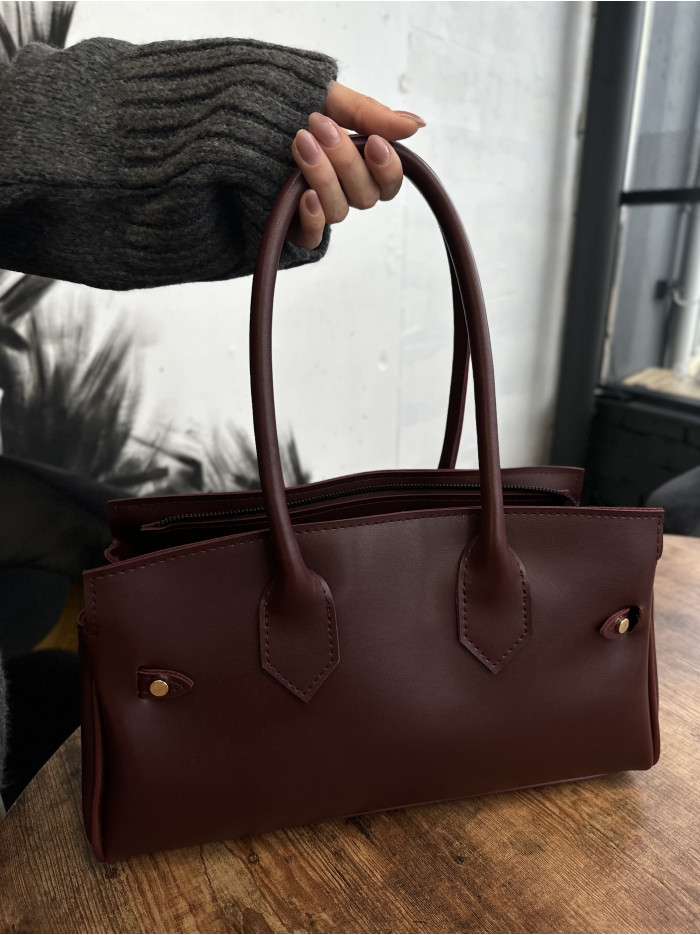 Жіноча сумка багет 25-72 бордова