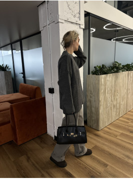 Жіноча сумка багет 25-72 чорна