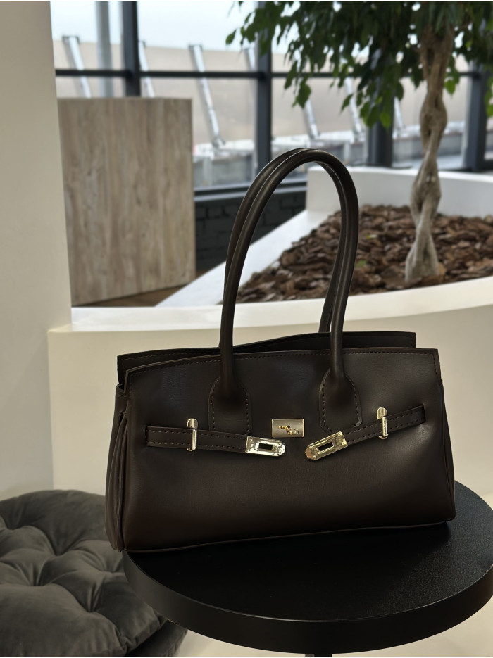 Жіноча сумка багет 25-72 шоколадна