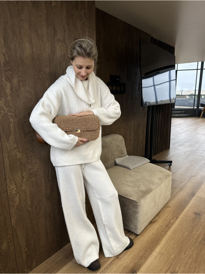 Жіноча сумка крос боді 25-83 карамельна тедді