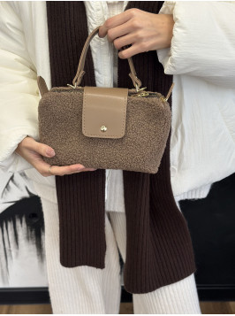 Жіноча сумка крос боді 25-84 мокко тедді