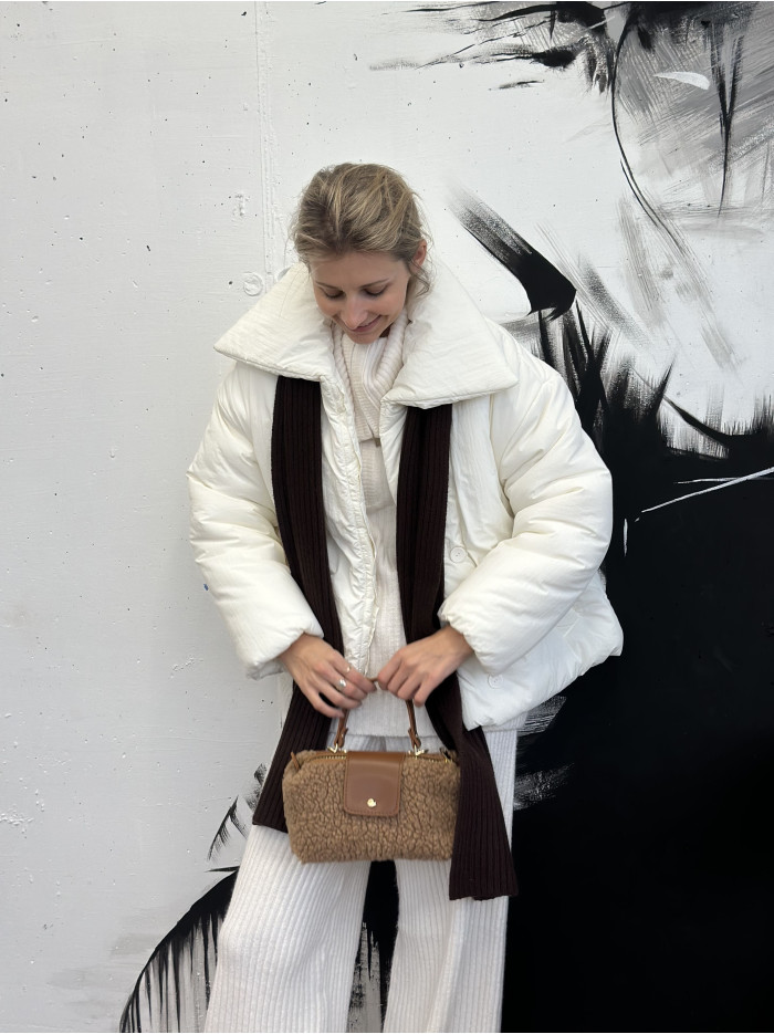 Жіноча сумка крос боді 25-84 карамельна тедді