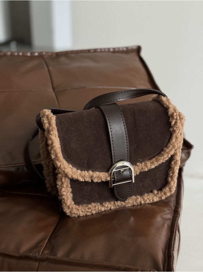 Жіноча сумка крос боді 25-85 шоколад-мокко