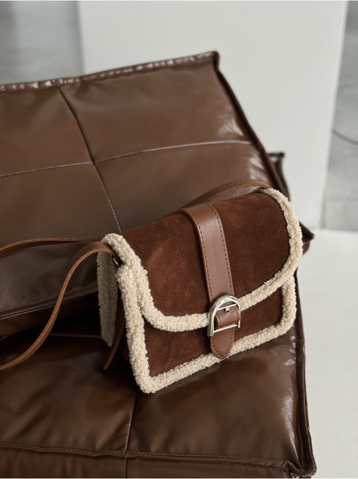 Жіноча сумка крос боді 25-85 карамель-беж