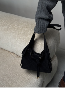 Жіноча сумка чорна крос боді 25-90