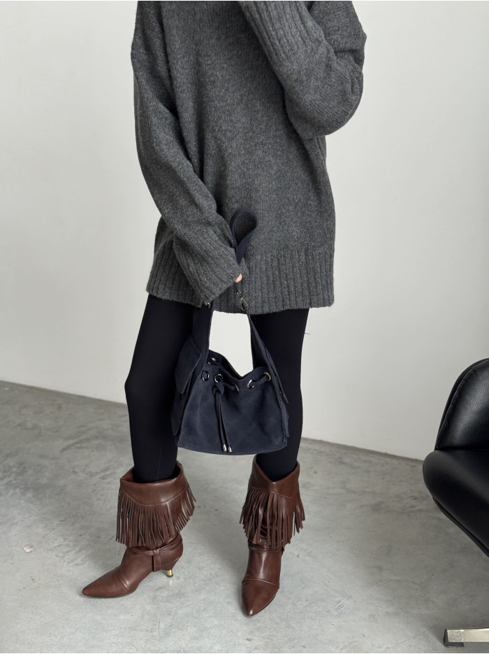 Жіноча сумка синя крос боді 25-90