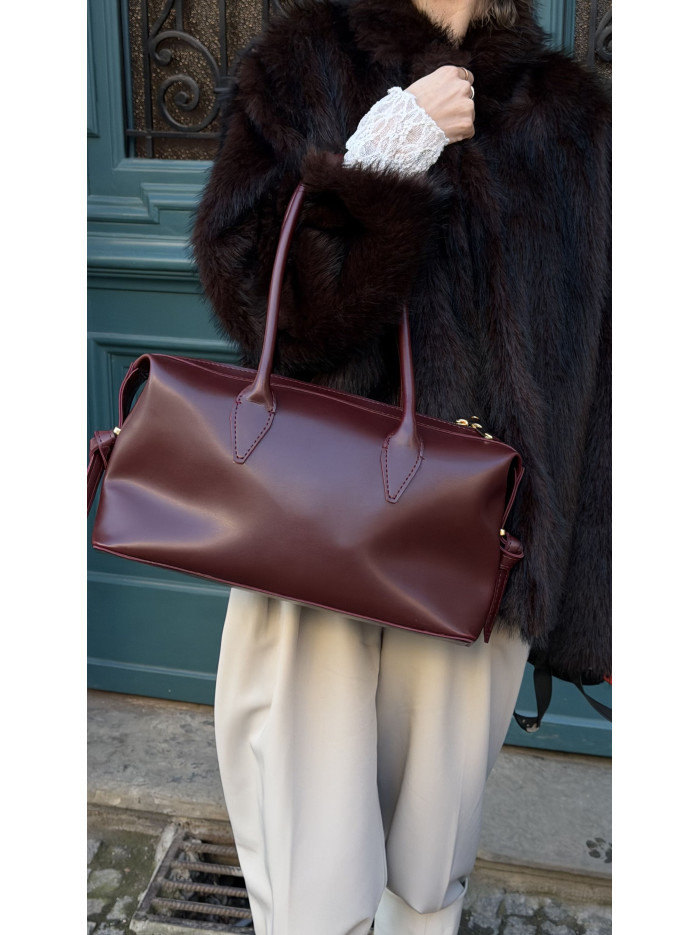 Жіноча сумка багет 25-55 бордова