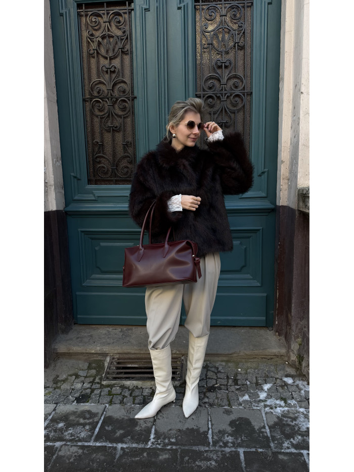 Жіноча сумка багет 25-55 бордова