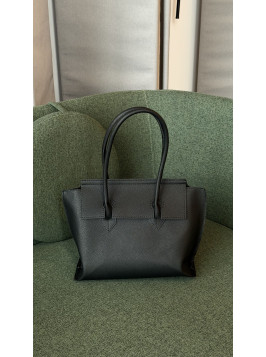 Жіноча сумка шопер 25-98 чорна зерниста