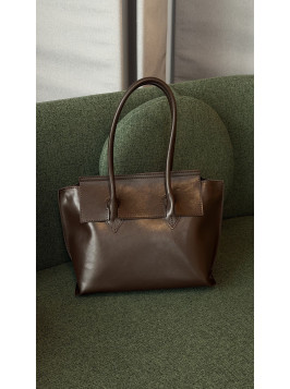Жіноча сумка шопер 25-98 шоколадна
