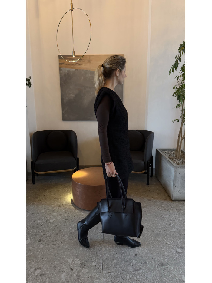 Жіноча сумка шопер 25-98 чорна