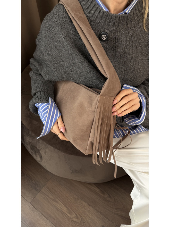 Жіноча сумка шопер 25-99 мокко