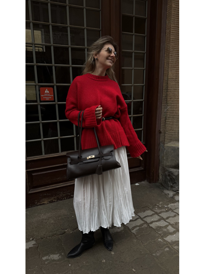 Жіноча сумка багет 26-01 шоколадна