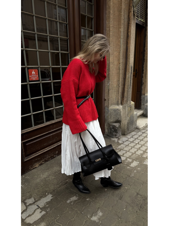 Жіноча сумка багет 26-01 чорна