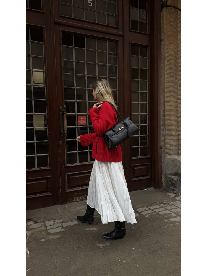 Жіноча сумка багет 26-01 чорна