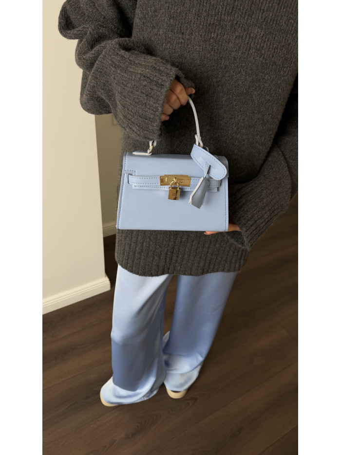 Жіноча міні сумка блакитна 26-05