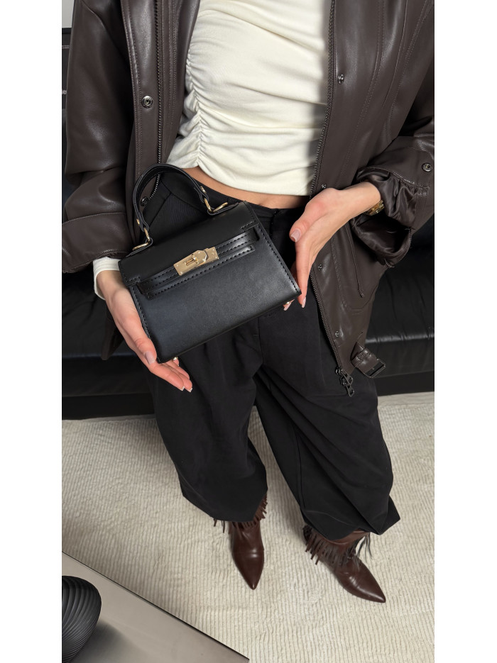 Жіноча міні сумка чорна 26-05