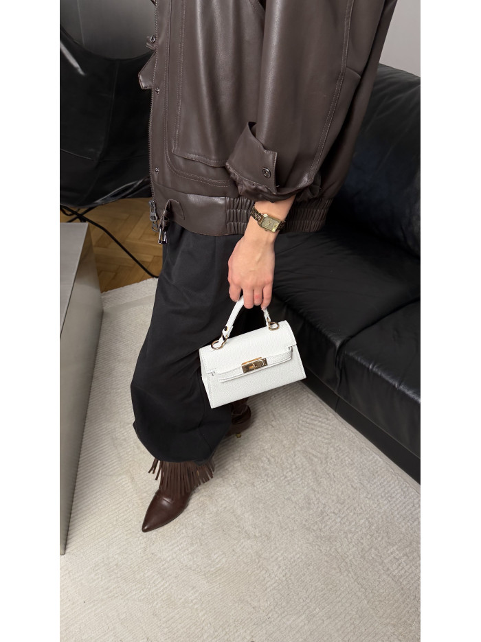 Жіноча міні сумка біла 26-05