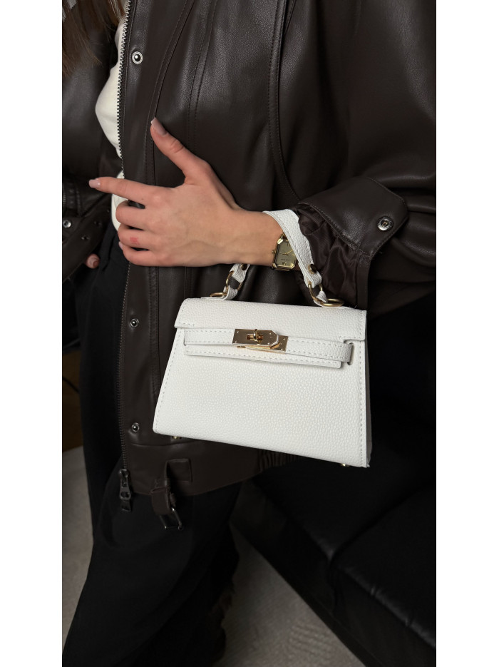 Жіноча міні сумка біла 26-05