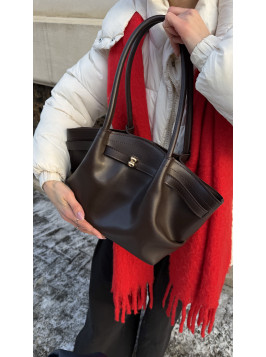 Жіноча сумка шопер 26-06 шоколадна