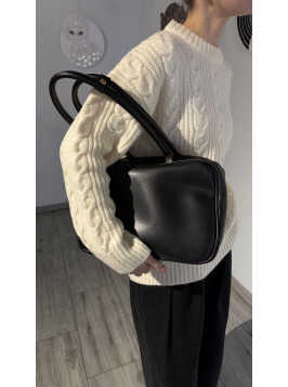 Жіноча сумка шопер чорна 26-08