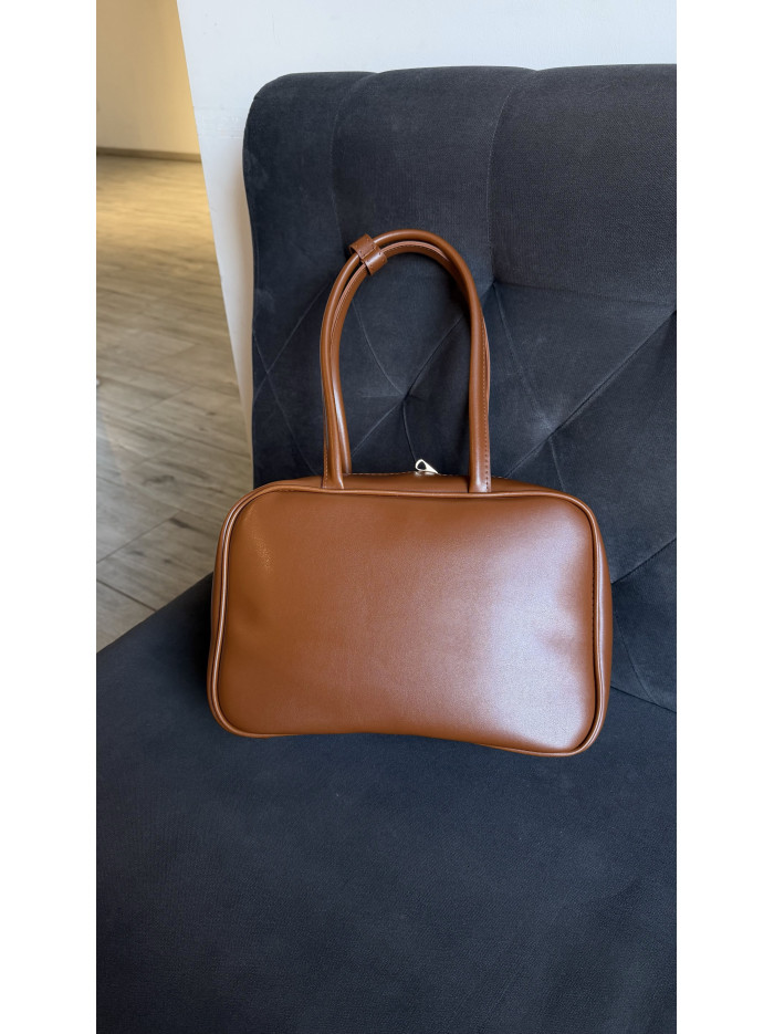 Жіноча сумка шопер карамельна 26-08