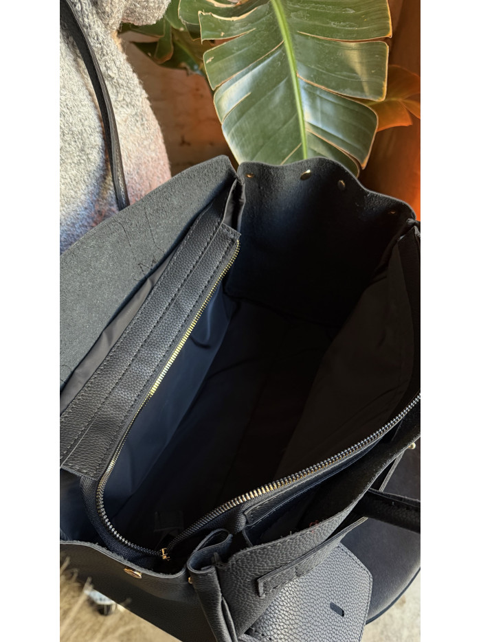 Жіноча сумка шопер 26-10 чорна