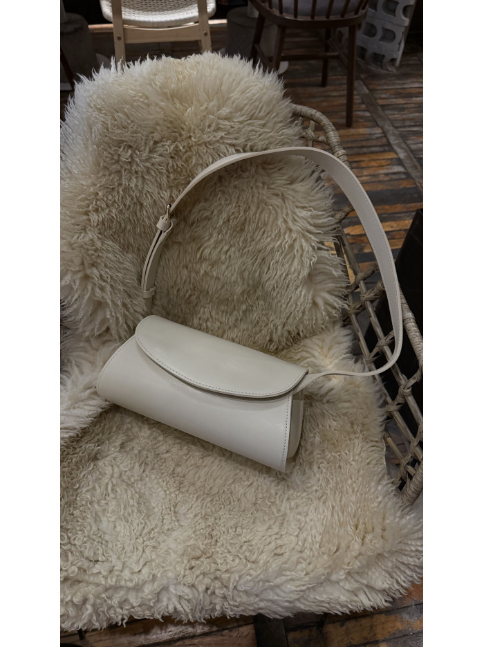 Жіноча сумка крос боді молочна 26-12