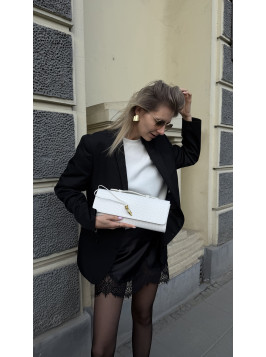 Жіноча сумка клатч біла 26-15