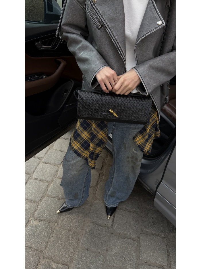 Жіноча сумка клатч чорна 26-15