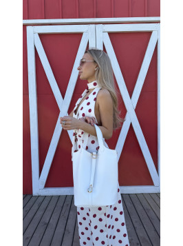 Жіноча сумка шопер 26-16 біла