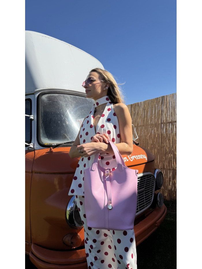 Жіноча сумка шопер 26-16 пудра