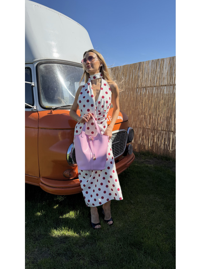 Жіноча сумка шопер 26-16 пудра