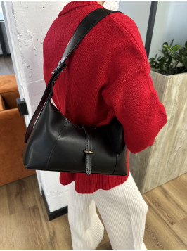 Жіноча сумка багет 26-66 чорна