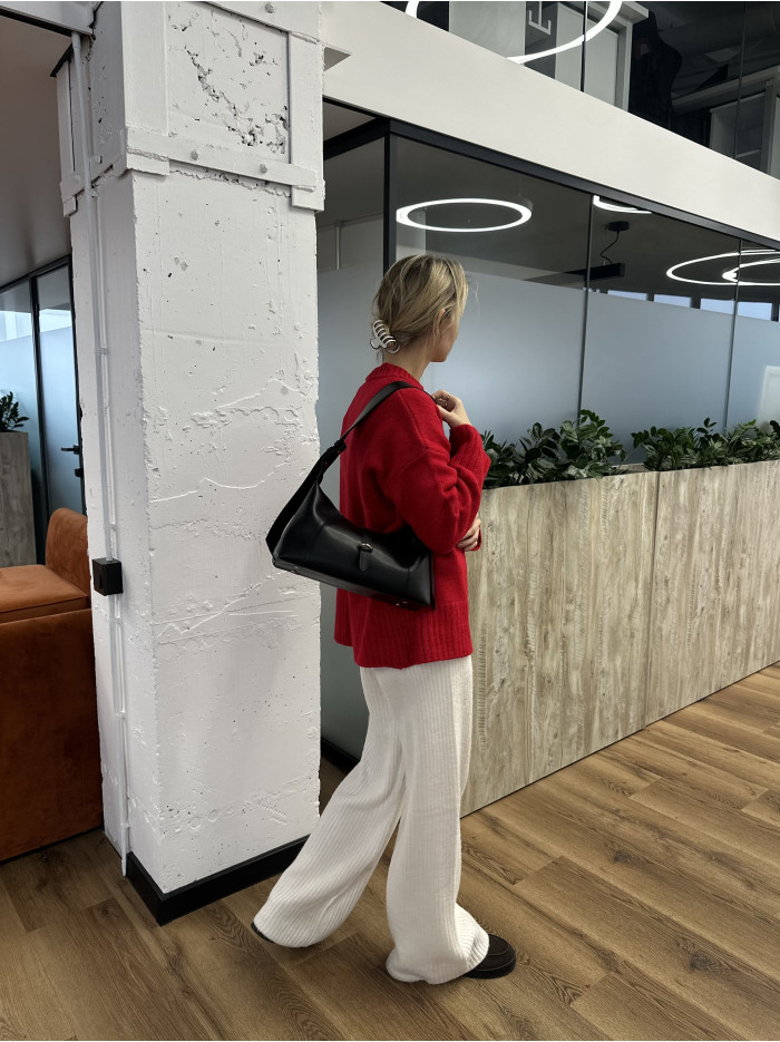 Жіноча сумка багет 26-66 чорна