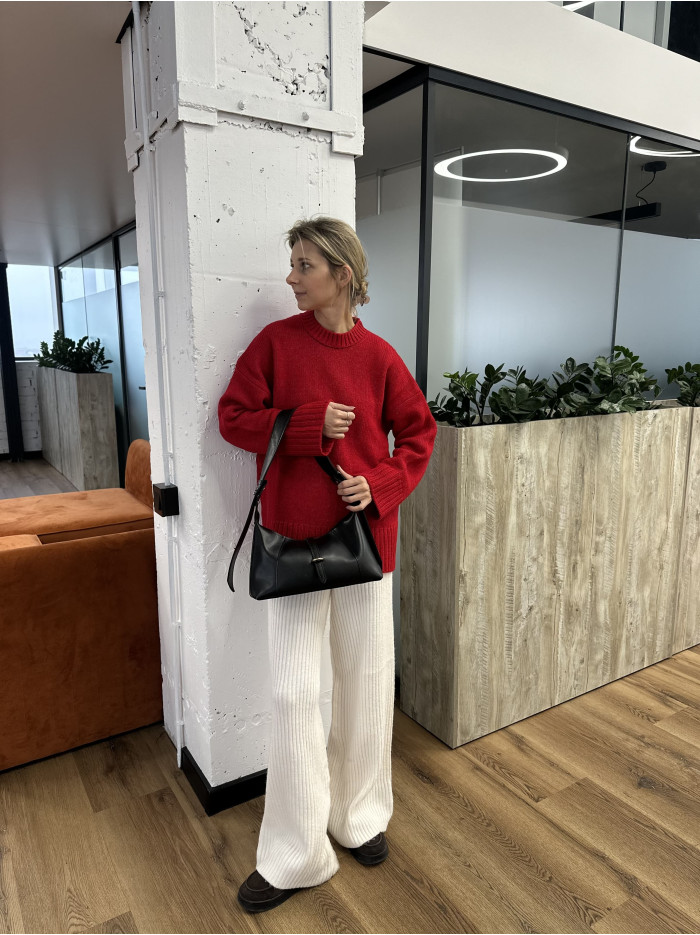 Жіноча сумка багет 26-66 чорна