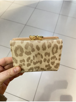 Жіночий гаманець леопардовий бежевий
