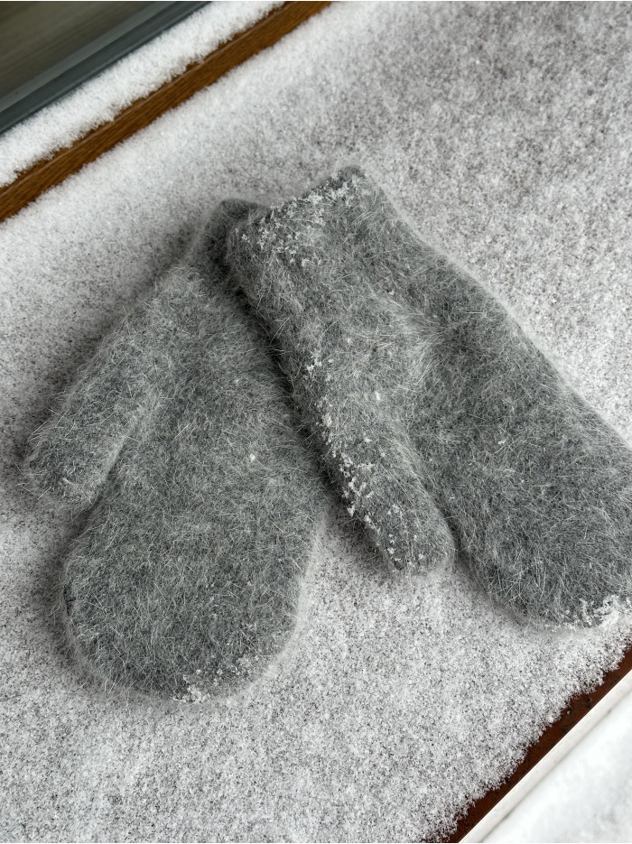 Рукавиці сірі