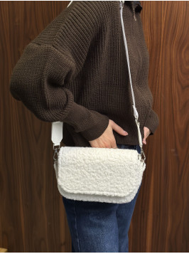 Жіноча сумка тедді 4 біла