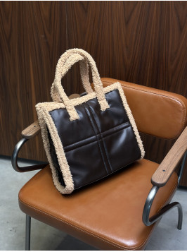 Жіноча сумка тедді 6 шоколадна